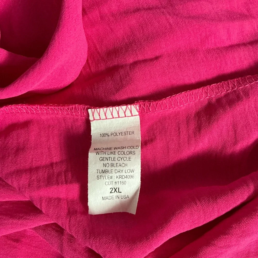 Elegant High-Low Fuchsia Dress - Picture 4 of 5